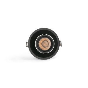 Встраиваемый светильник TULIPA DOWN ORI 7W 3000K CRI90 15° черный TRIAC