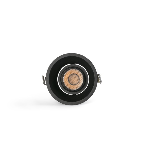 Встраиваемый светильник TULIPA DOWN ORI 7W 3000K CRI90 15° черный TRIAC