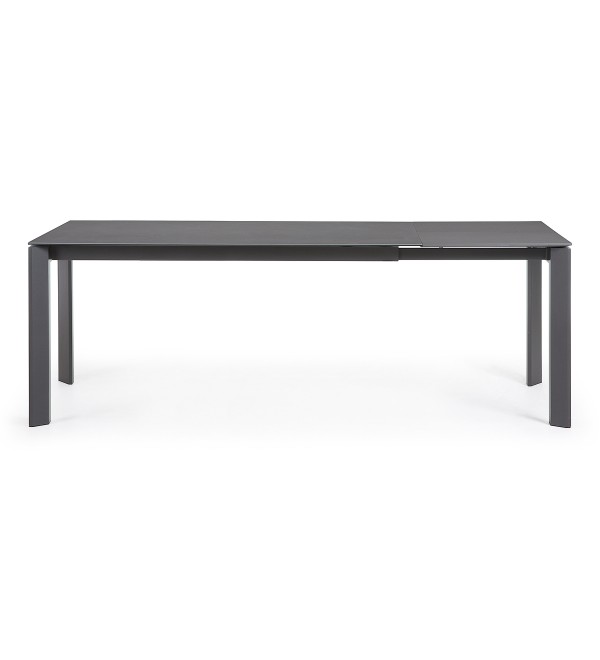 Стол Atta 160 (220) x90 графит керамический