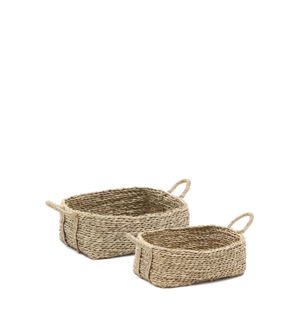 Набор из 2 корзин из натурального волокна Milly 32 x 20 см / 34 x 20 см