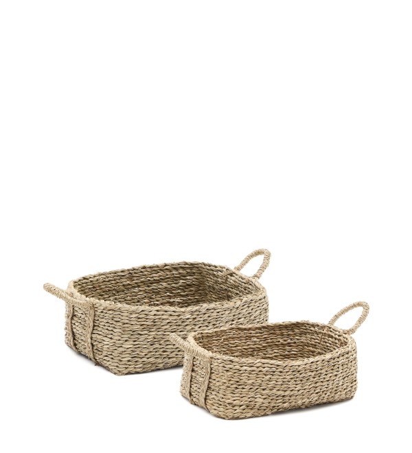 Набор из 2 корзин из натурального волокна Milly 32 x 20 см / 34 x 20 см