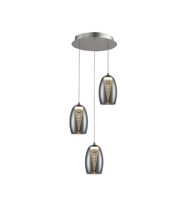 Подвесной светильник Nebula 3L LED хром