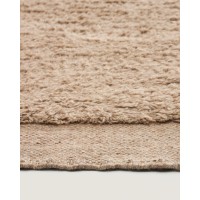 Ковер Marely из бежевой шерсти 200 x 80 см