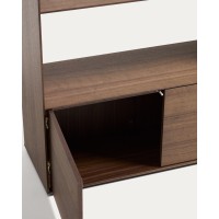 Стеллаж Visala с 1 открытой полкой из шпона ореха, 90 x 106 см