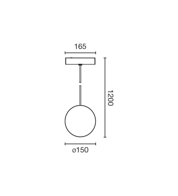 Подвеска Neso Unik 2700K Черный Casambi