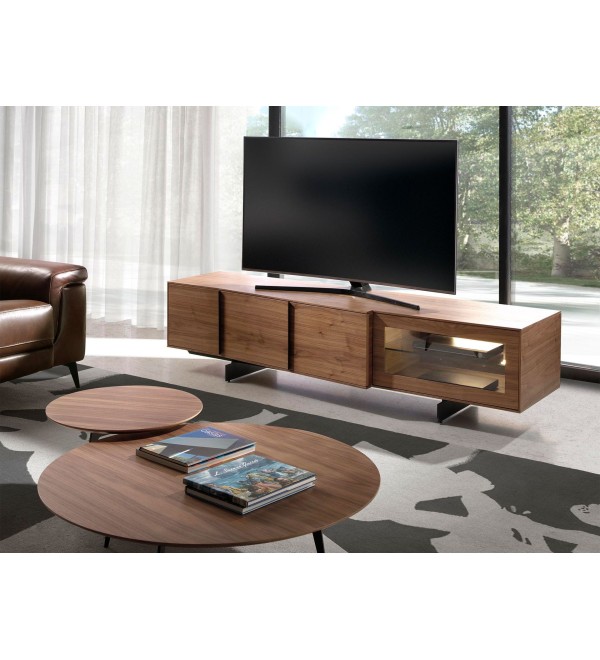 Тумба под ТВ MF2005TV /3219 из орехового дерева с подсветкой
