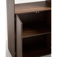 Стеллаж из шпона ореха Visala 60 x 106 см