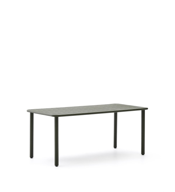 Уличный стол Brai из оцинкованной стали зелёного цвета 180 x 90 см