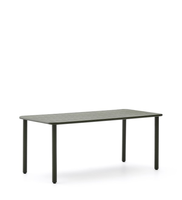 Уличный стол Brai из оцинкованной стали зелёного цвета 180 x 90 см