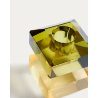 Разноцветный стеклянный подсвечник Jolan 9,5 см