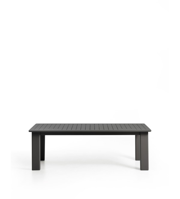 Раздвижной уличный стол Livorno из графитового алюминия, 233(350) x 100 см