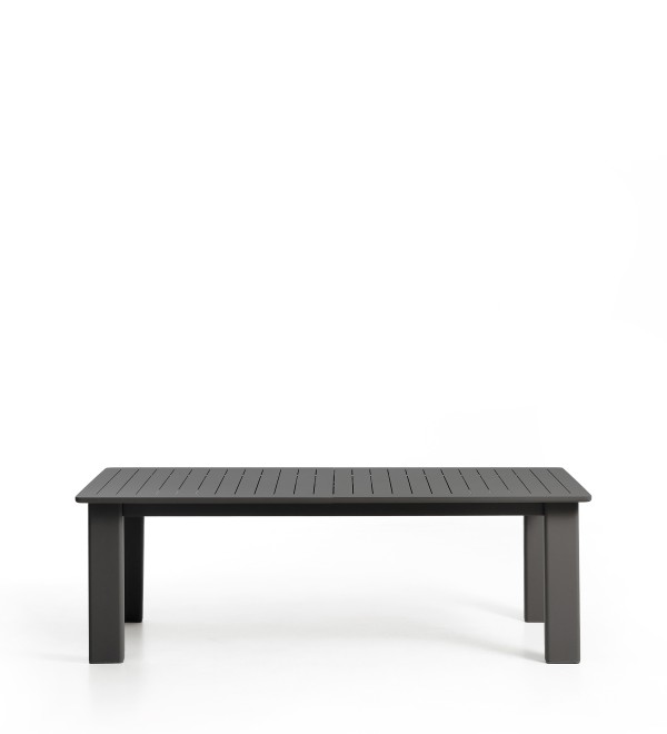 Раздвижной уличный стол Livorno из графитового алюминия, 233(350) x 100 см