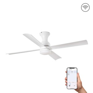 Потолочный вентилятор FRASER Ш1200MM белый 4 PALAS LED 16W TUYA