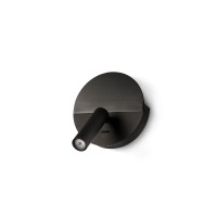 DUAS Бра с ридером черный USB C LED 3W 2700K