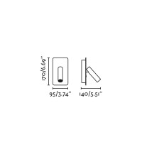 SUAU USB C Белый настенный светильник для чтения LED 3W