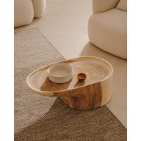 Mosi Журнальный столик с ножкой из массива мунгура Ø 90 x 50 см