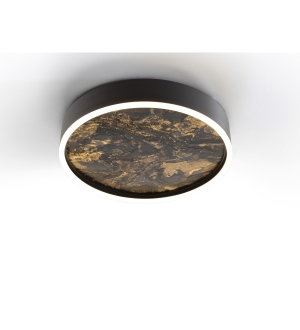 Потолочный светильник Stone CCT- черный LED 40D