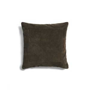 Чехол для подушки Seliria из коричневого вельвета с вышивкой, 50 x 50 см
