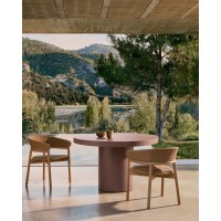 Aiguablava Журнальный столик терракотовый цементный Ø120 см
