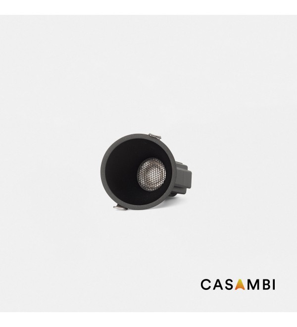 Tulipa Черный встраиваемый даунлайт ASIM 7W 15° 2700K CRI90 Casambi