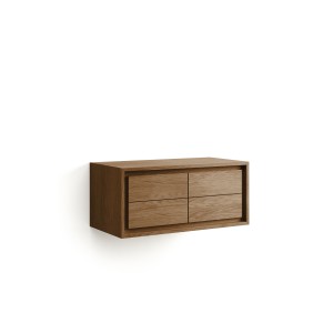 Kenta Мебель для ванной из массива тика с натуральной отделкой, 90 x 45 см