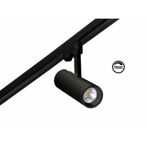 Черный трековый прожектор Fuga Small 12W 2700K 60º TRIAC