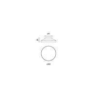 TAK Потолочный светильник 20W черный PRISM. 4000K CRI90 TRIAC