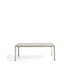 Уличный стол Anafi из спеченного камня и бежевого алюминия 180 x 90см