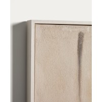 Абстрактная картина Meril в бежевых тонах, 80 x 100 см