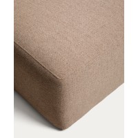 Пуф Blok из коричневого шенилла, 60x104 см