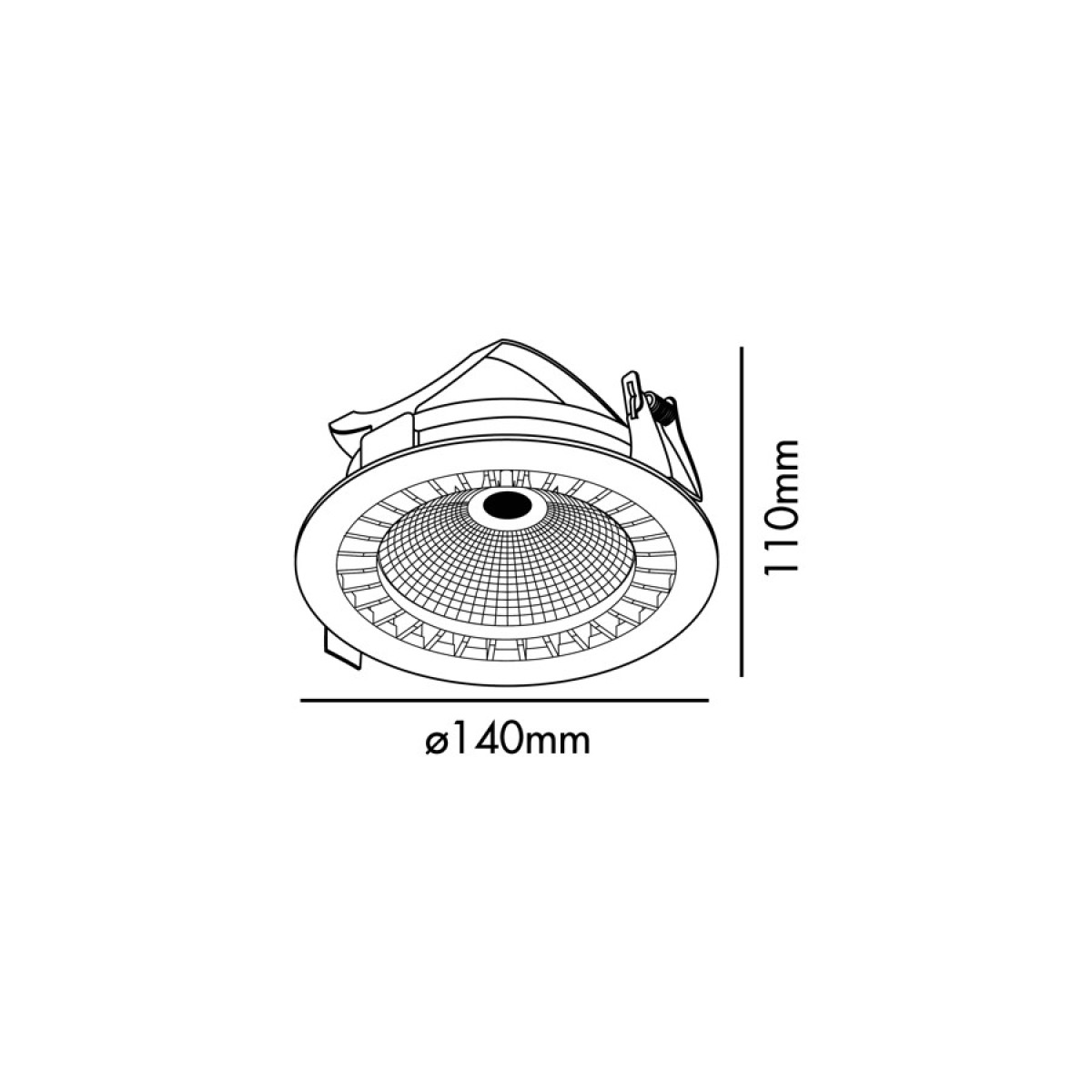 Встраиваемый светильник Mini Optic CRI95 17 белый