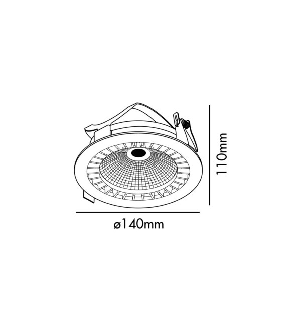 Встраиваемый светильник Mini Optic CRI95 17 белый