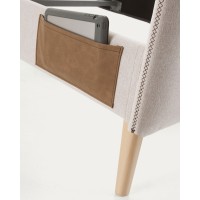 Кровать Lydia 90х190 бежевая