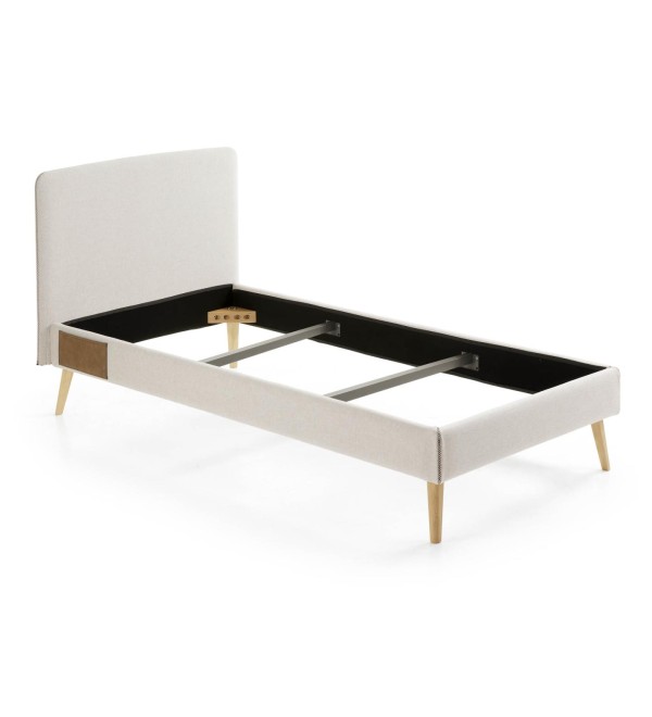 Кровать Lydia 90х190 бежевая