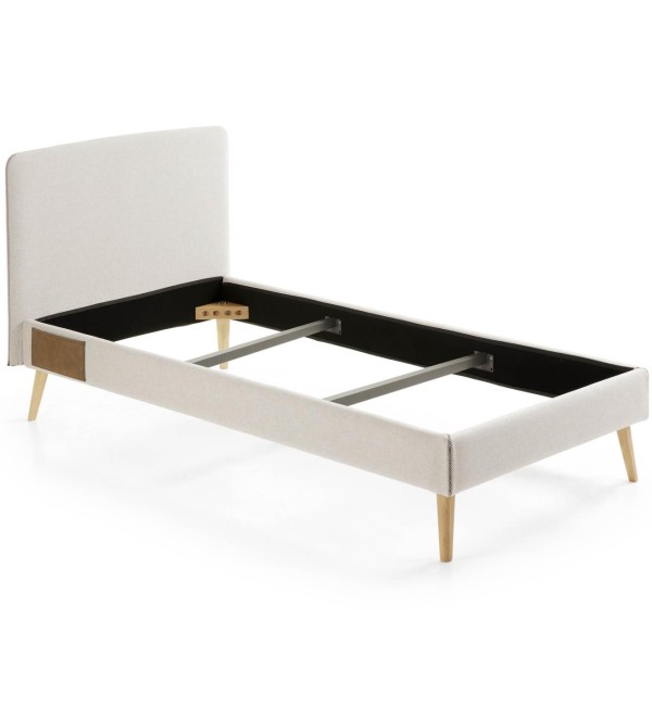 Кровать Lydia 90х190 бежевая