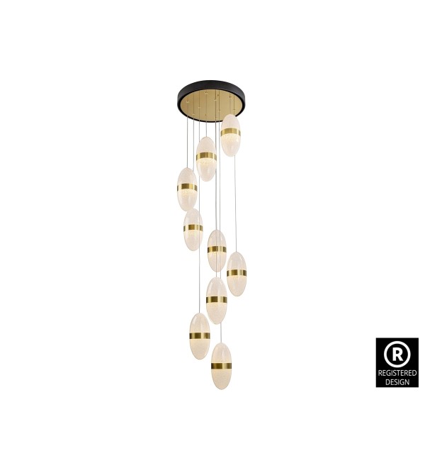 Подвесной светильник Garden 9L черный/бронзовый