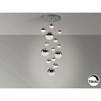 Люстра Sphere 14L хромированная D60 DIMABLE