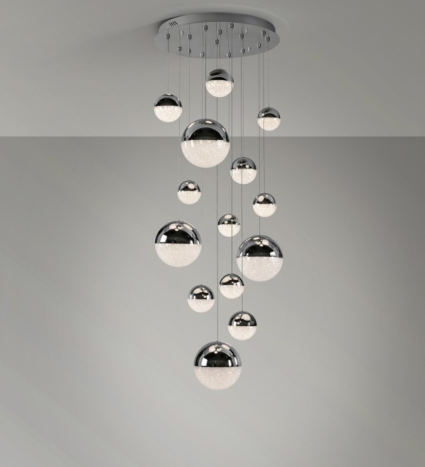 Люстра Sphere 14L хромированная D60 DIMABLE