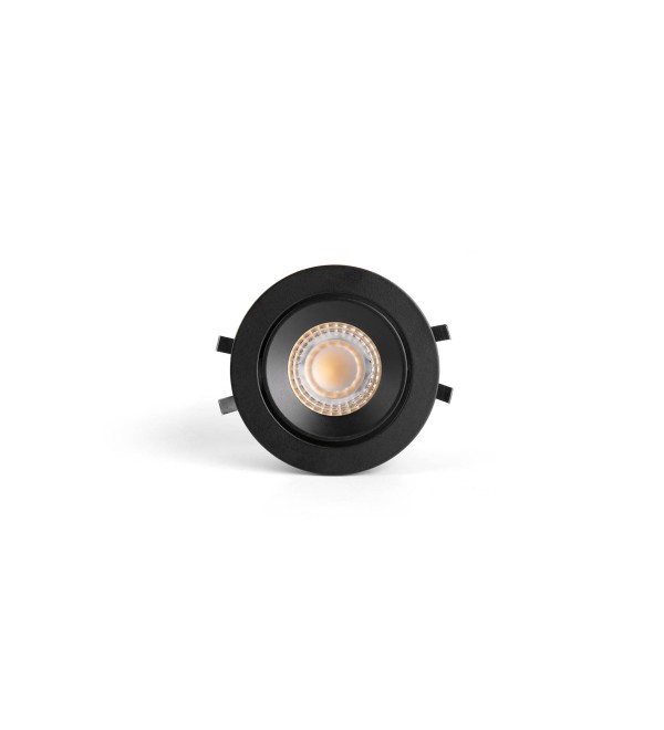 KIVI Встраиваемый светильник ORIENTABLE черный 7W 2700K 36° IP44