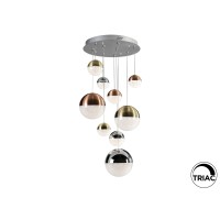 Подвесной светильник Sphere 9L LED Ø50 DIM разноцветный