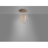 Люстра Colette 14L розовое золото DIM
