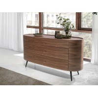 Комод AC2001DR /7075 овальный ореховый