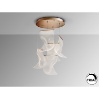 Люстра Velos 5L розовое золото