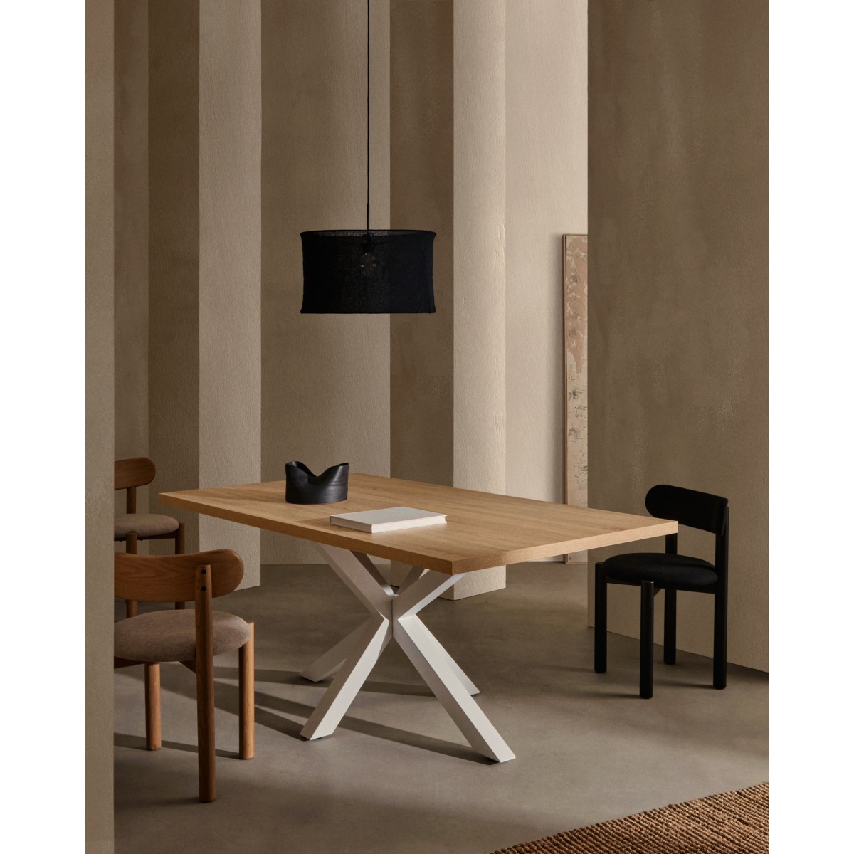 Стол Arya 160x100 белый натуральный