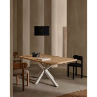 Стол Arya 160x100 белый натуральный