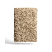 Плед из искусственного меха с эффектом завитка бежевого цвета Seruva, 140 x 200 см