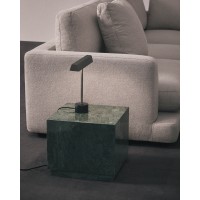 Приставной столик Sorein из зеленого мрамора 40 x 40 см