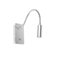 JULIET USB C Chrome настенная лампа с ридером LED 3W 3000K