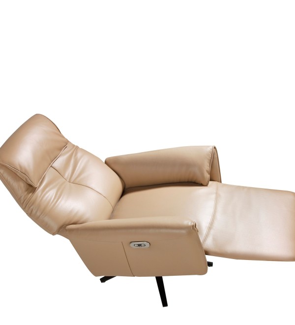 Вращающееся кресло Double Relax/ 5086 с кожаной обивкой