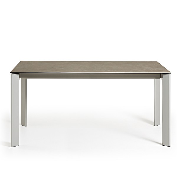 Стол Atta 160 (220) x90 керамика серый